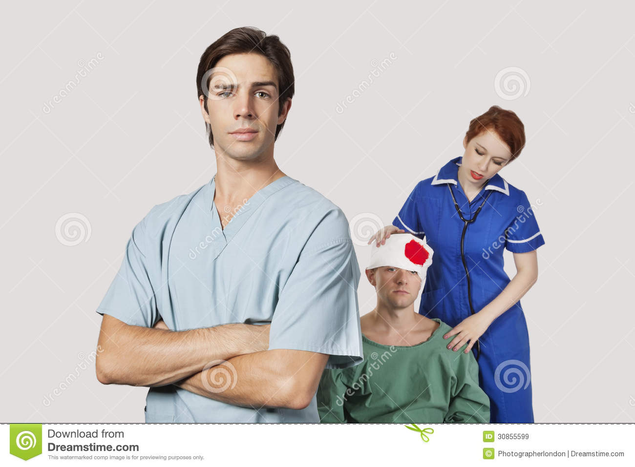 Male And Female Nurse Clipart Portrait Of Male Doctor With