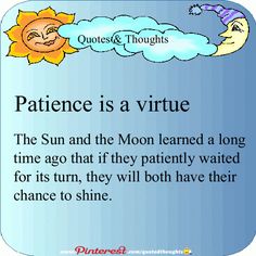 Patience Is A Virtue Clipart Patience An Awesome Virtue On Pinterest