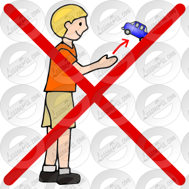 Picture For Classroom   Therapy Use   Great Do Not Throw Toys Clipart