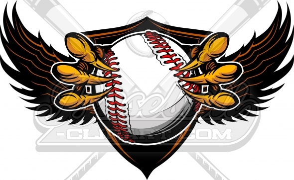Raptor Baseball Logo Baseball Clip Art Design 565 This Raptor Baseball    