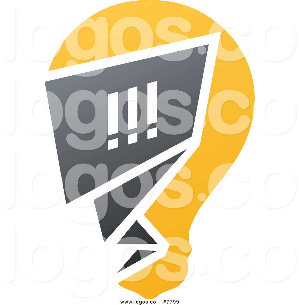 Royalty Free Lightbulb Stock Logo Clipart Illustrations