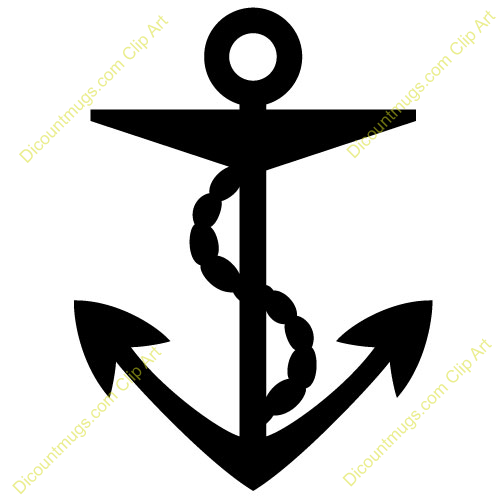 Ship Anchor With Wrapped Chain Silhouette Keywords Ship Anchor    