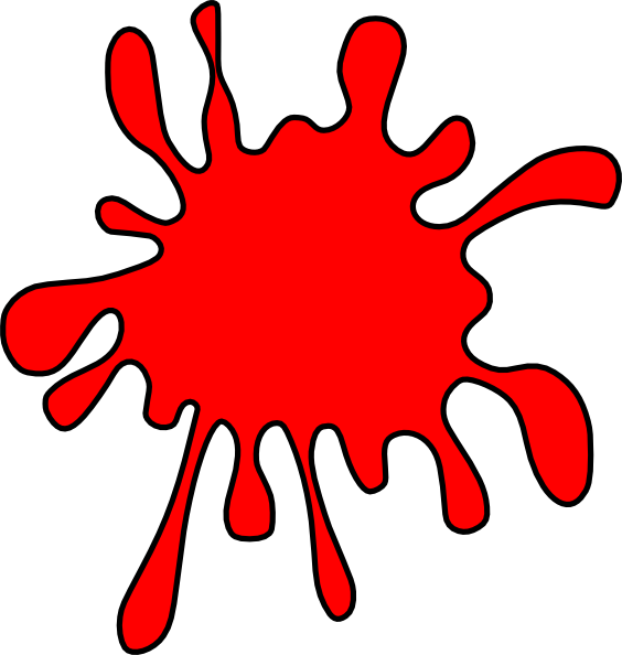 Small Red Ink Splash Clip Art At Clker Com   Vector Clip Art Online    