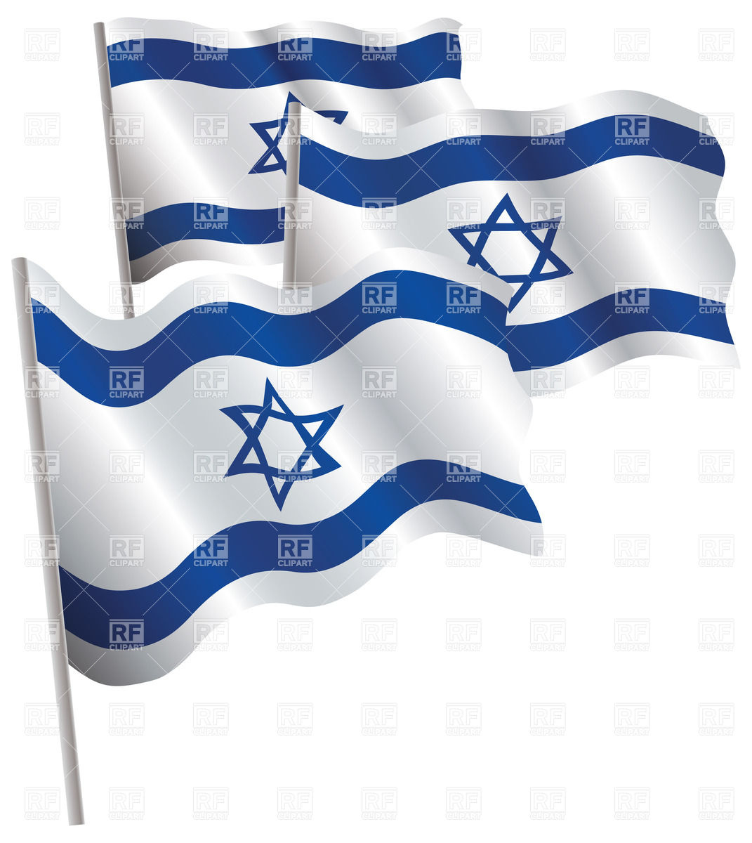 Wavy Flag Of Israel Signs Symbols Maps Download Royalty Free    