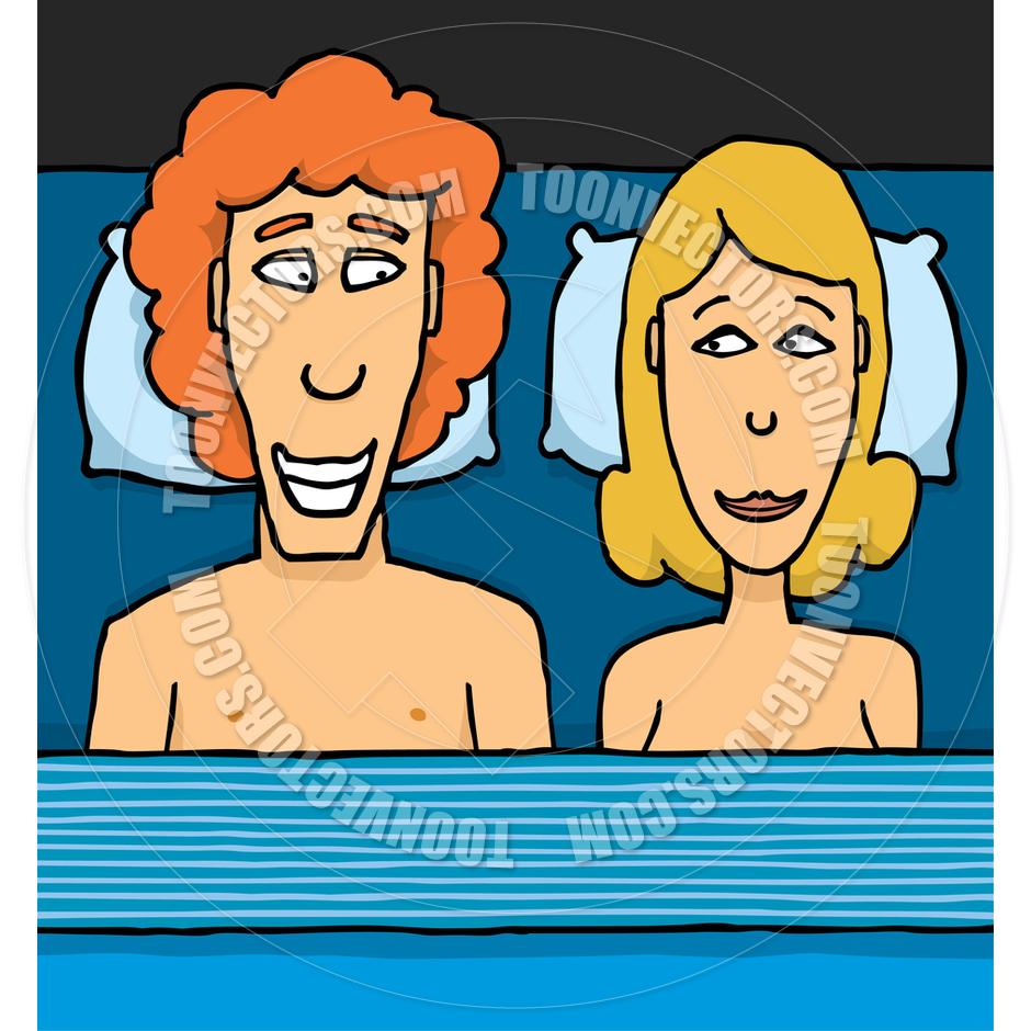 Young Couple In Bed By Curvabezier   Toon Vectors Eps  49535