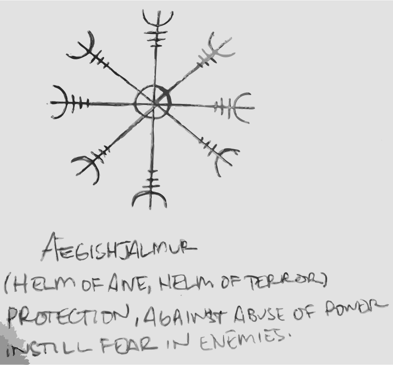 Aegishjalmur By Dnodnodno   Helm Of Awe  Or Helm Of Terror   To Induce    