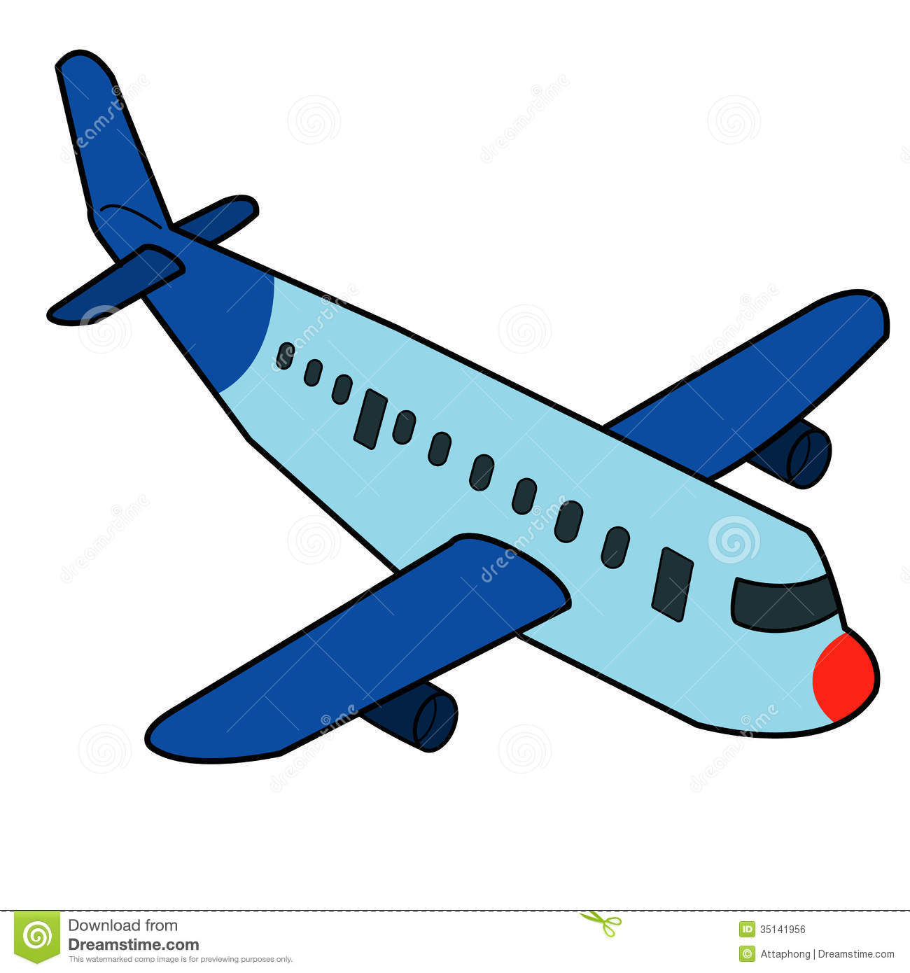 Airplane Cartoon Vector Royalty Free Stock Image   Image  35141956