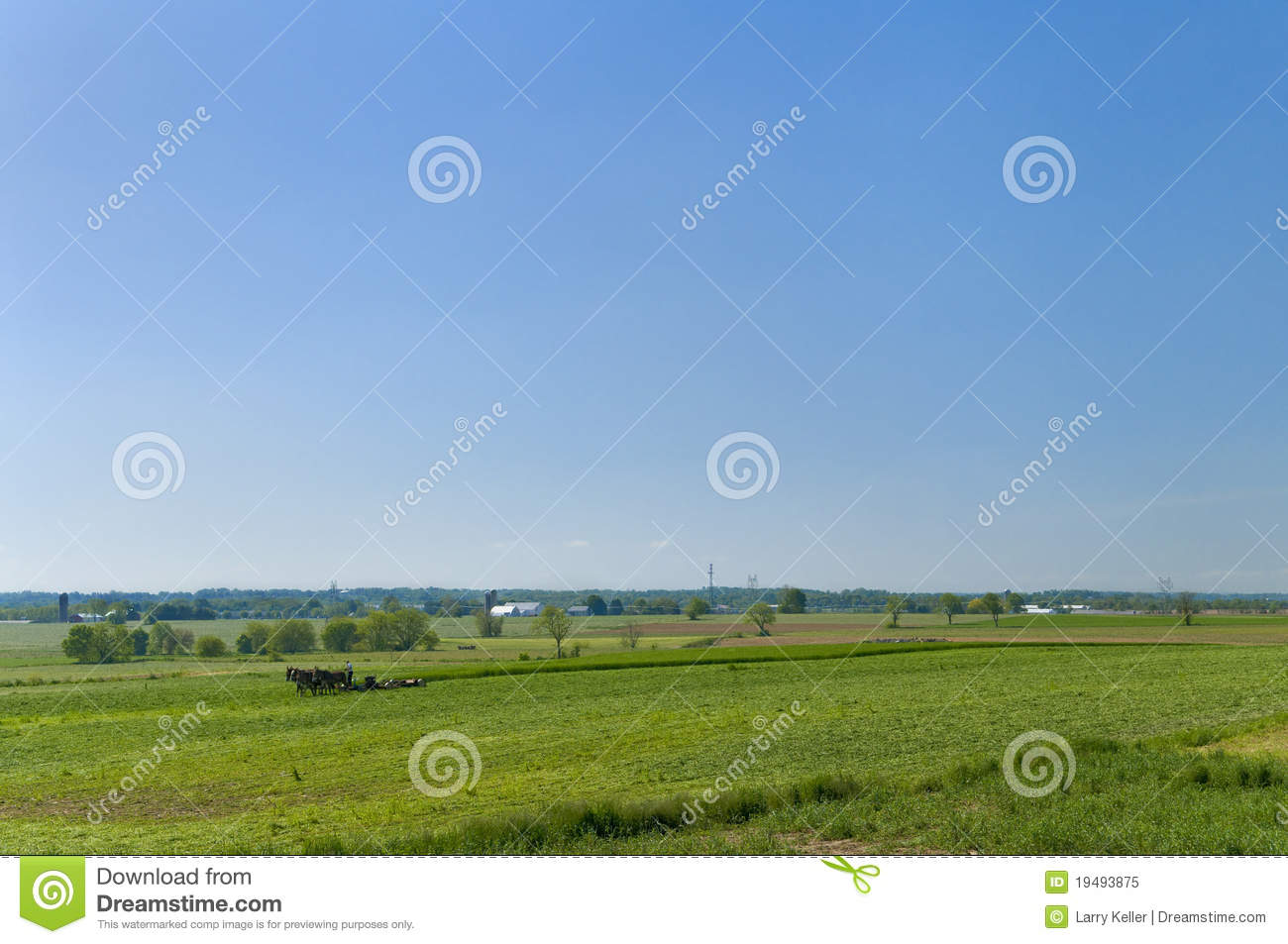 Amish Farm Landscape Royalty Free Stock Photo   Image  19493875