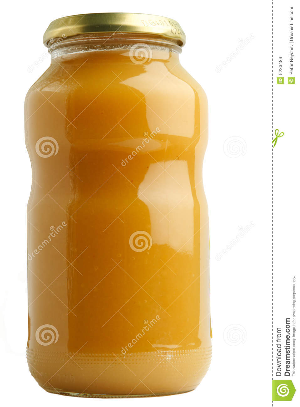 Apple Sauce Jar Royalty Free Stock Image   Image  5233486