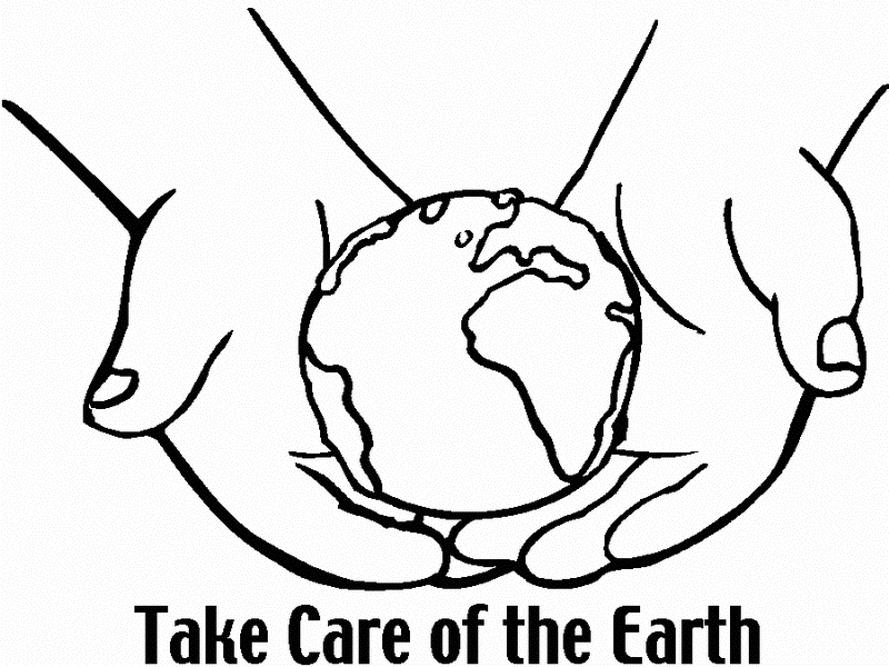Black And White Clip Art About Earth Day April 22