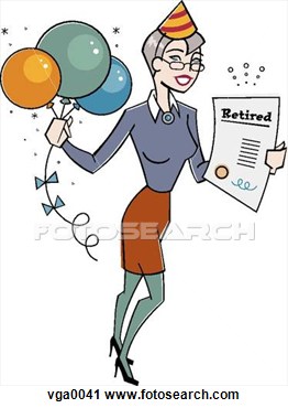 Clipart   Businesswoman At Her Retirement Party  Fotosearch   Search