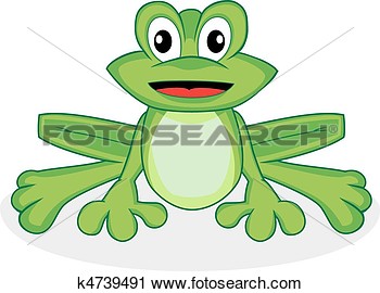 Clipart Of Cute Happy Looking Tiny Green Frog K4739491   Search Clip    