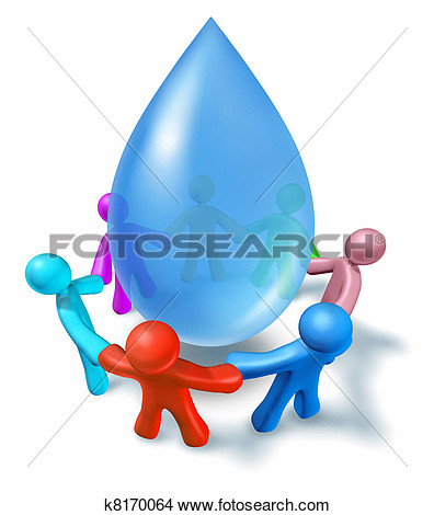 Drawing   Clean Drinking Water Symbol  Fotosearch   Search Clip Art