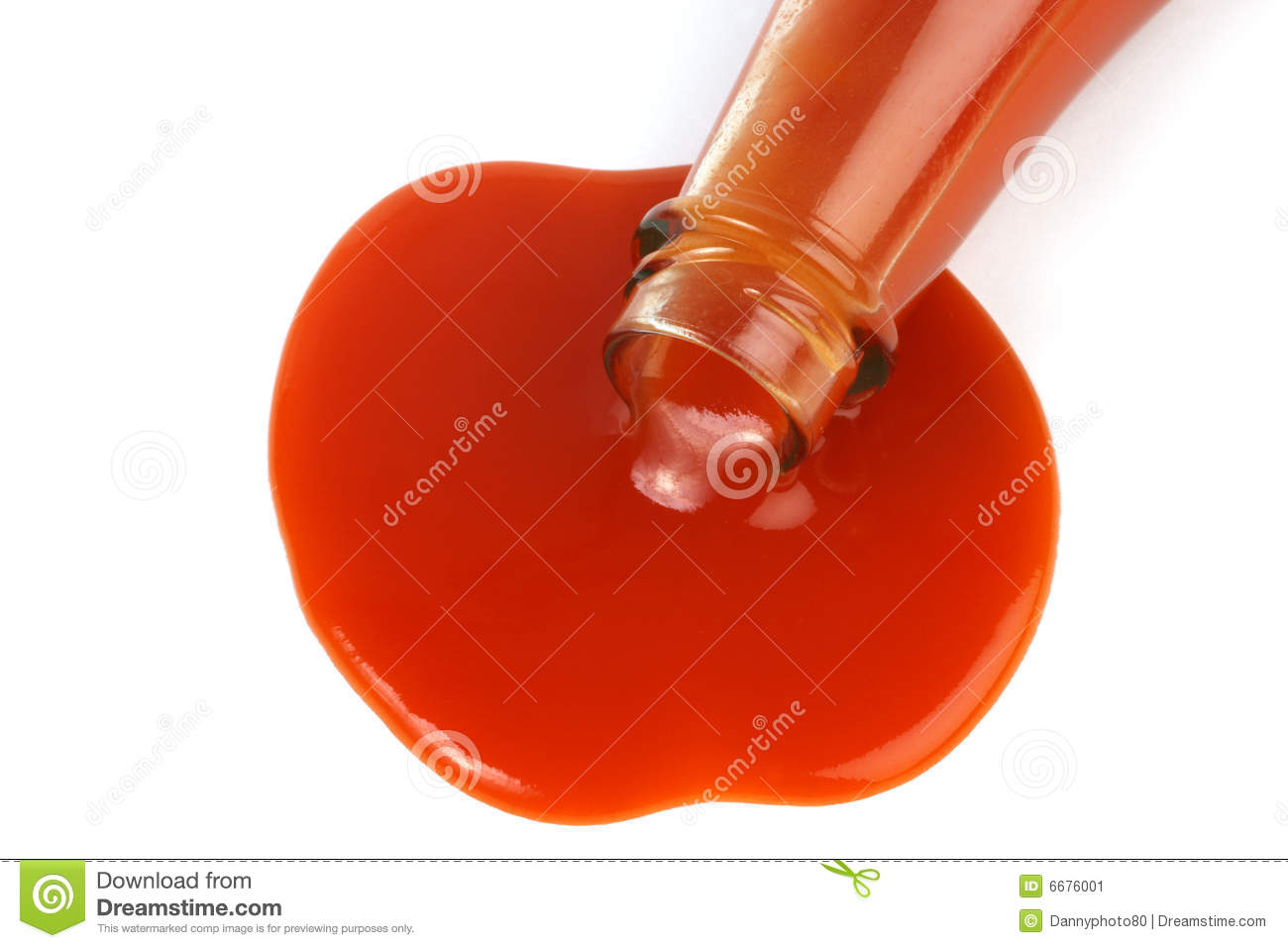 Ketchup Spill Stock Image   Image  6676001
