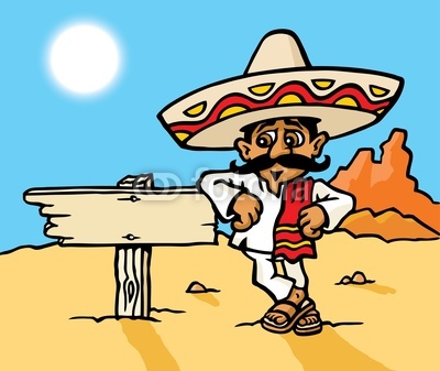 Mexican Man Sign Stock Image And Royalty Free Vector Files On