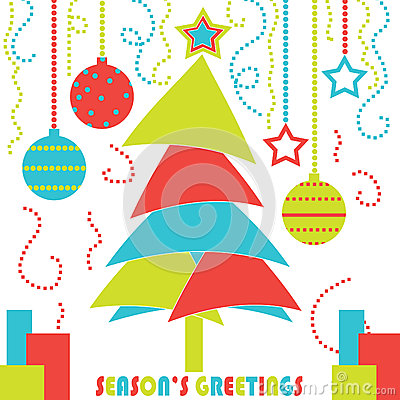 Modern Christmas Tree Clipart