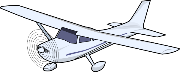 Plane Single Prop Clip Art At Clker Com   Vector Clip Art Online