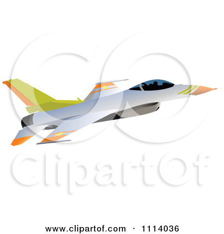 Royalty Free  Rf  Clipart Illustration Of An Air Force Jet   2