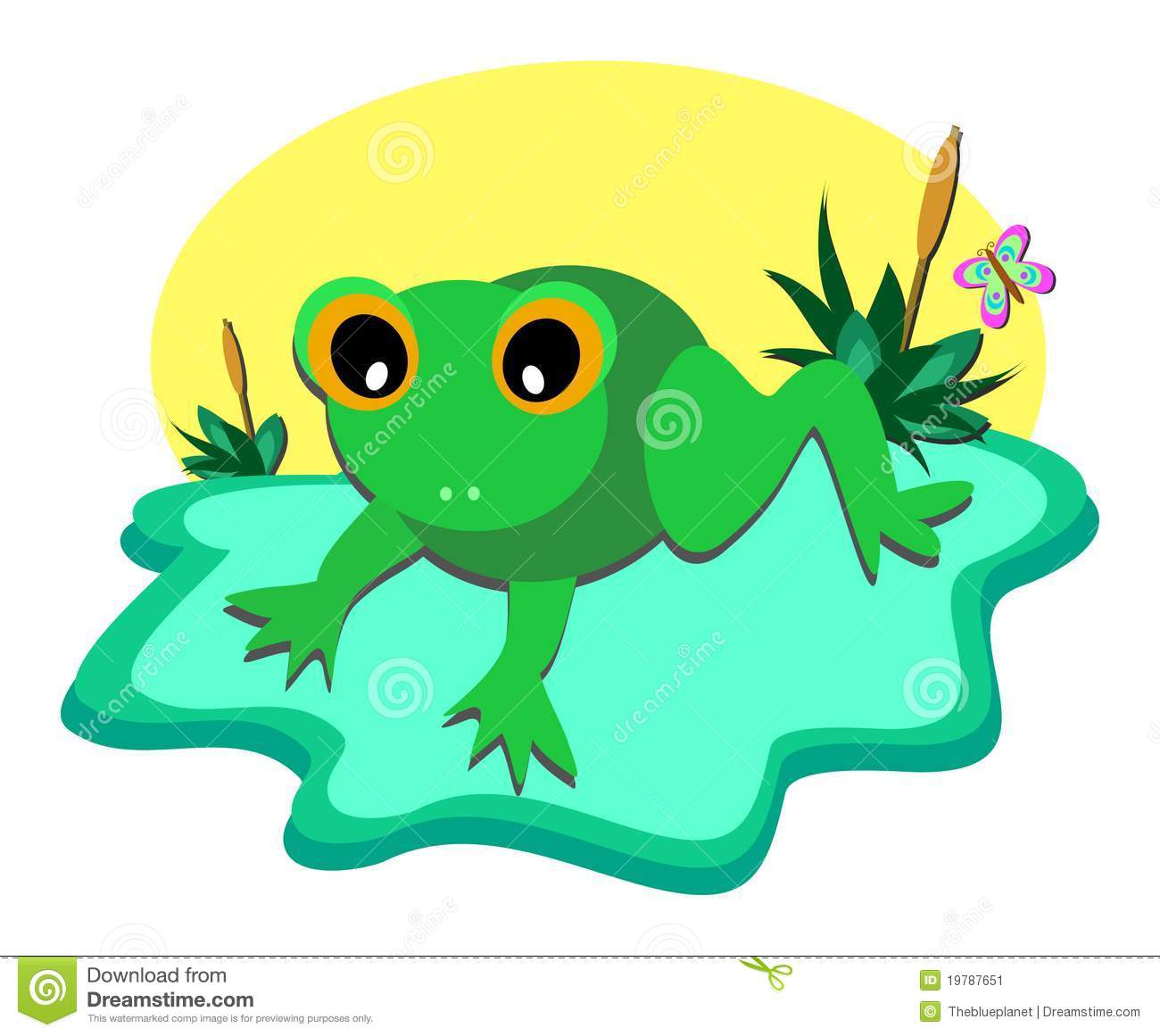Tiny Frog Pond Stock Image   Image  19787651