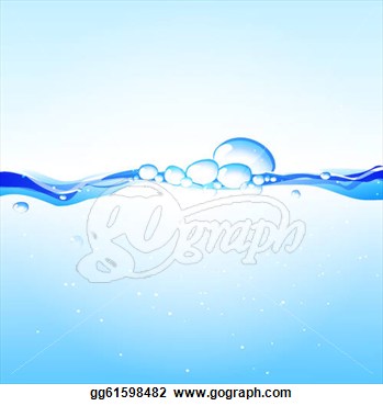 Water Background  Illustration Of A Fresh And Clean Water  Clip Art