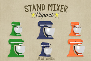 10 12  Kitchen Stand Mixer Clipart By Dodi Doodles In Graphics