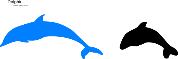 Blue Dolphin Clip Art At Clker Com   Vector Clip Art Online Royalty