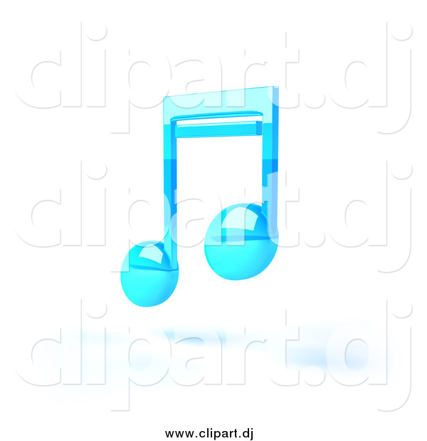 Blue Floating 3d Music Note Music Clip Art Julos