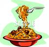Bowl Of Spaghetti Royalty Free Clipart Picture Picture