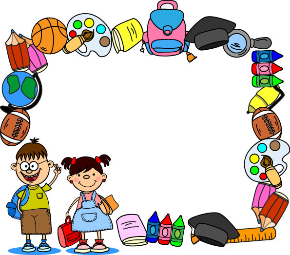 Cartoon  School Supplies  The Pigments Board  Brush  Schoolbag    