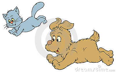 Cat And Dog  Vector Clip Art  Royalty Free Stock Photo   Image    