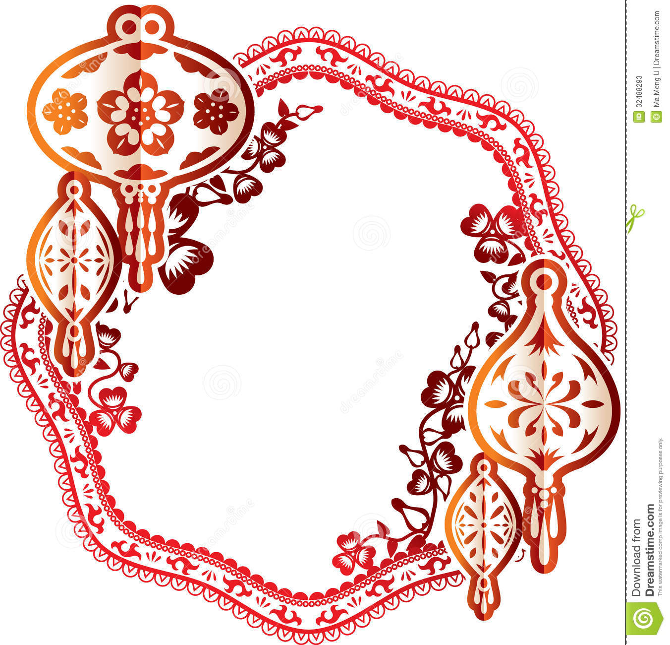 Chinese New Year And Mid Autumn Festival Frame Design Element Chinese    