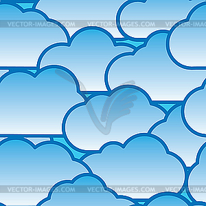 Cloudy Day Clipart Day Clouds Background   Vector