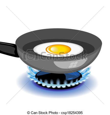 Eps Vectors Of Vector Fried Egg On A Frying Pan Csp18254395   Search