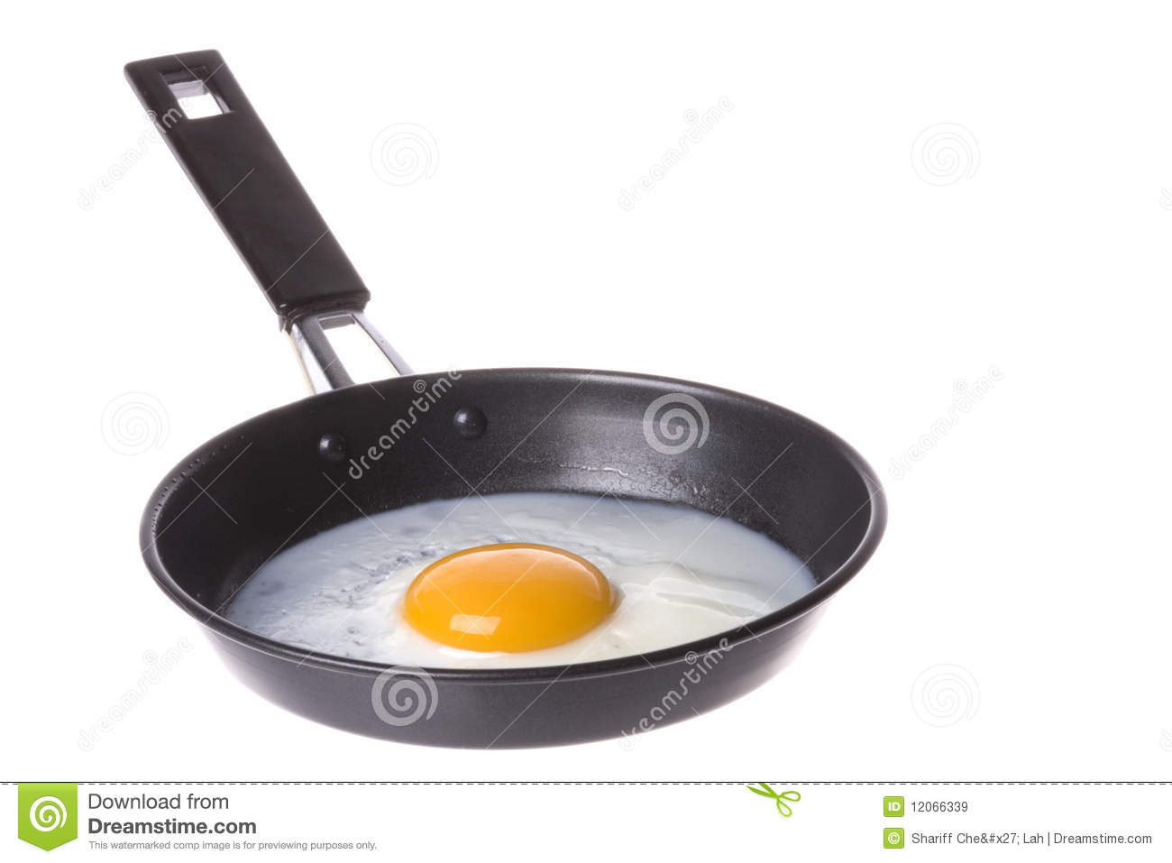 Frying Pan With Egg Isolated Royalty Free Stock Images   Image