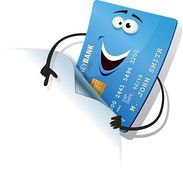Happy Credit Card Showing Blank Sign
