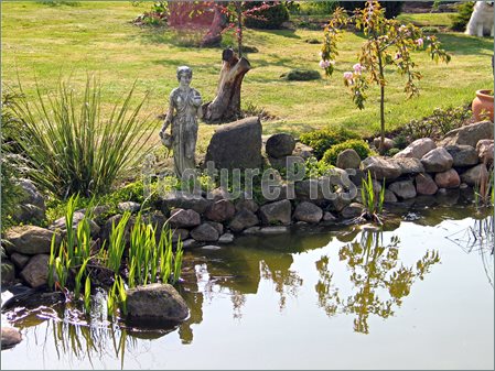 Image Of Classical Garden Fish Pond  Stock Picture To Download At