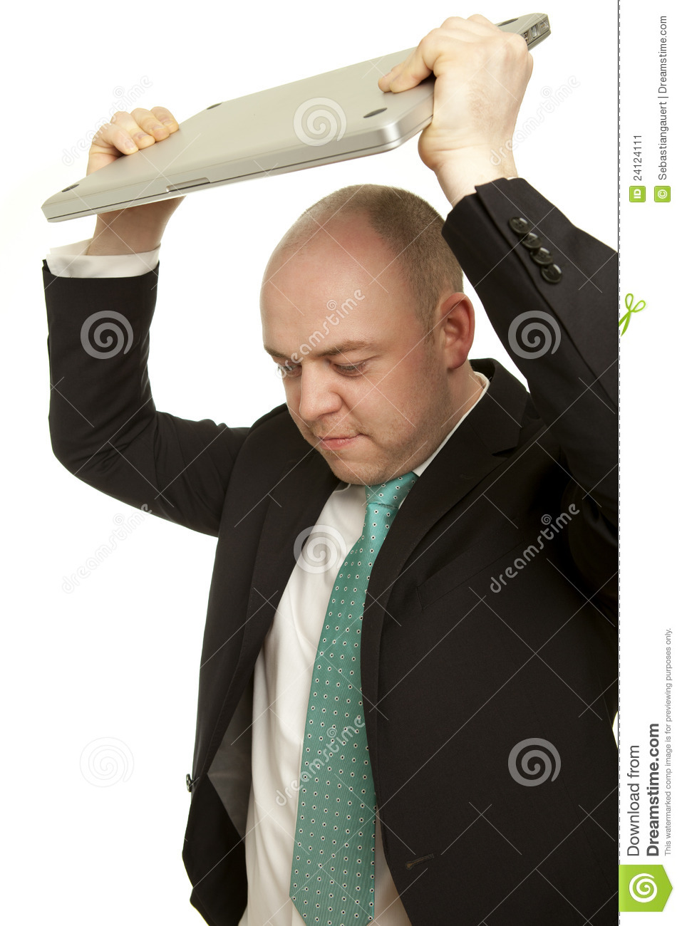 More Similar Stock Images Of   Business Man Throwing Laptop  