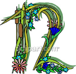 Number 12 Clipart Number 12 Made Of Flowers