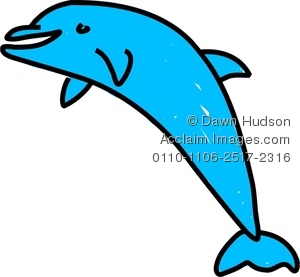 Pictures Blue Dolphin Clipart   Blue Dolphin Stock Photography