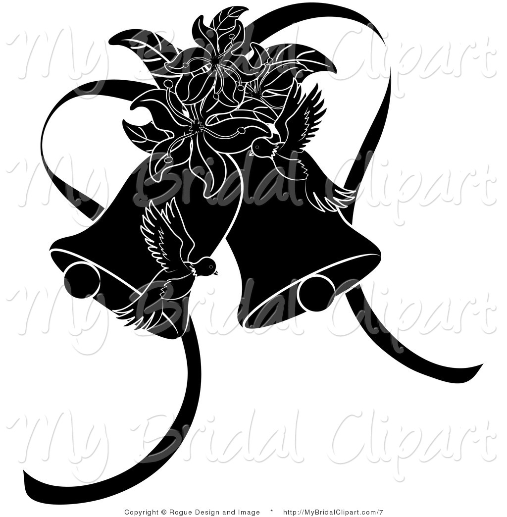 Royalty Free Bridal Vector Clip Art Of Black And White