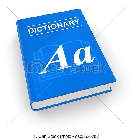 Spanish Dictionary Clipart Blue Dictionary Clip Art