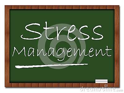 Stress Management   Classroom Board Royalty Free Stock Photos   Image