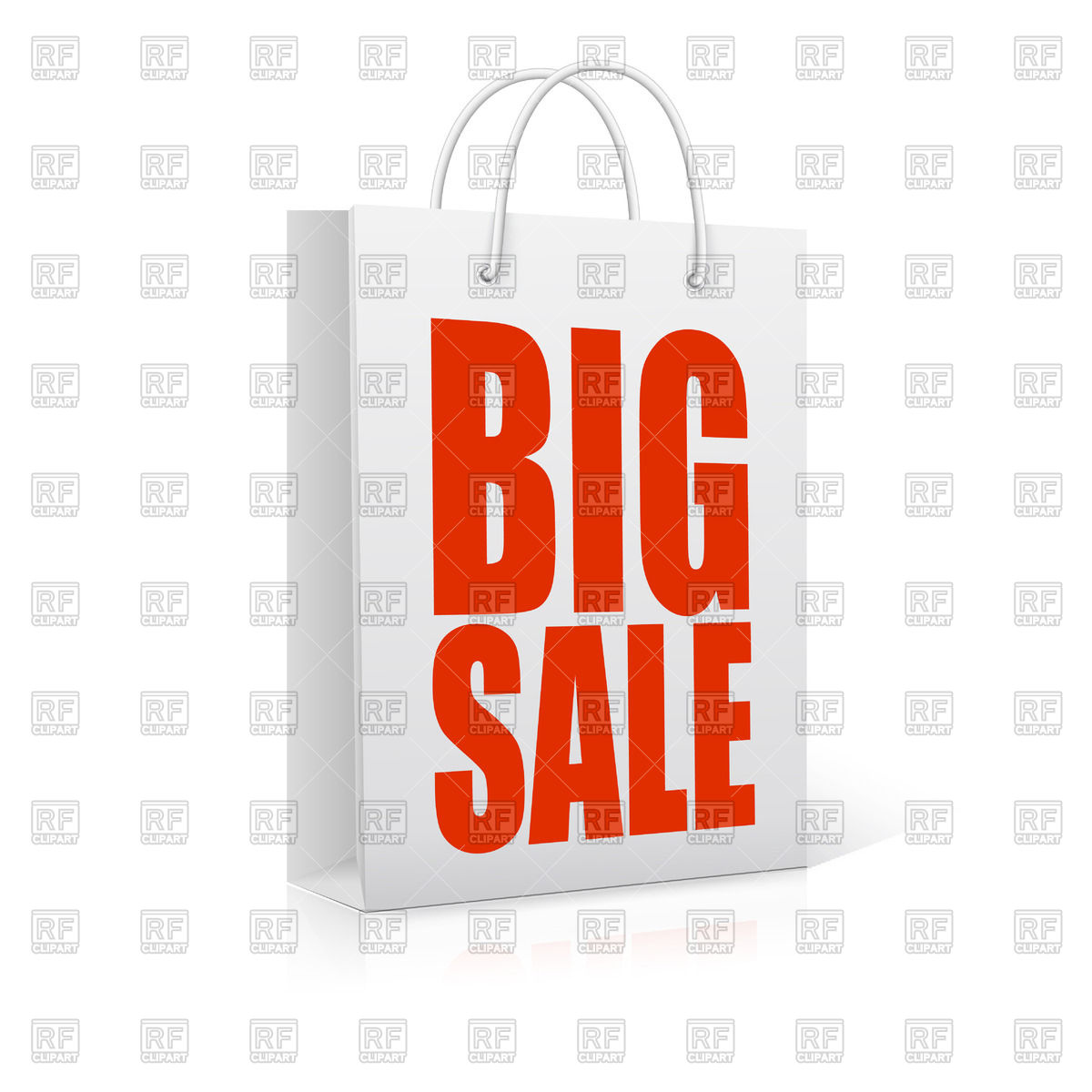     Bag With Inscription Big Sale Download Royalty Free Vector Clipart