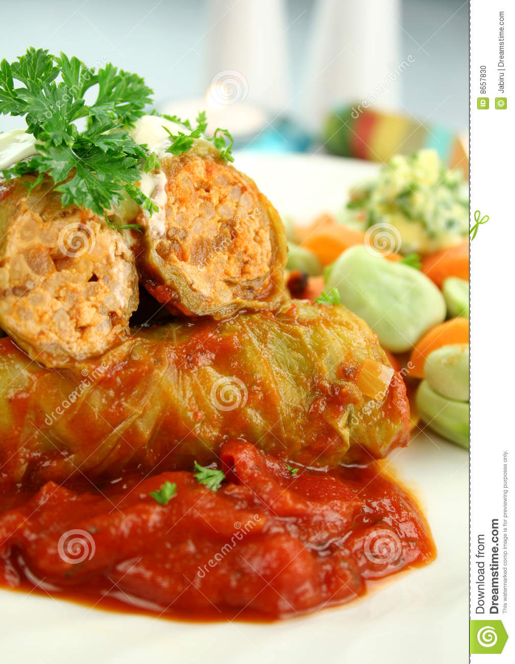 Cabbage Rolls Stock Photo   Image  8657830