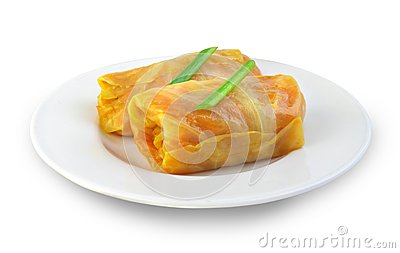 Cabbage Rolls Stuffed With Meat And Vegetables Stock Photo   Image