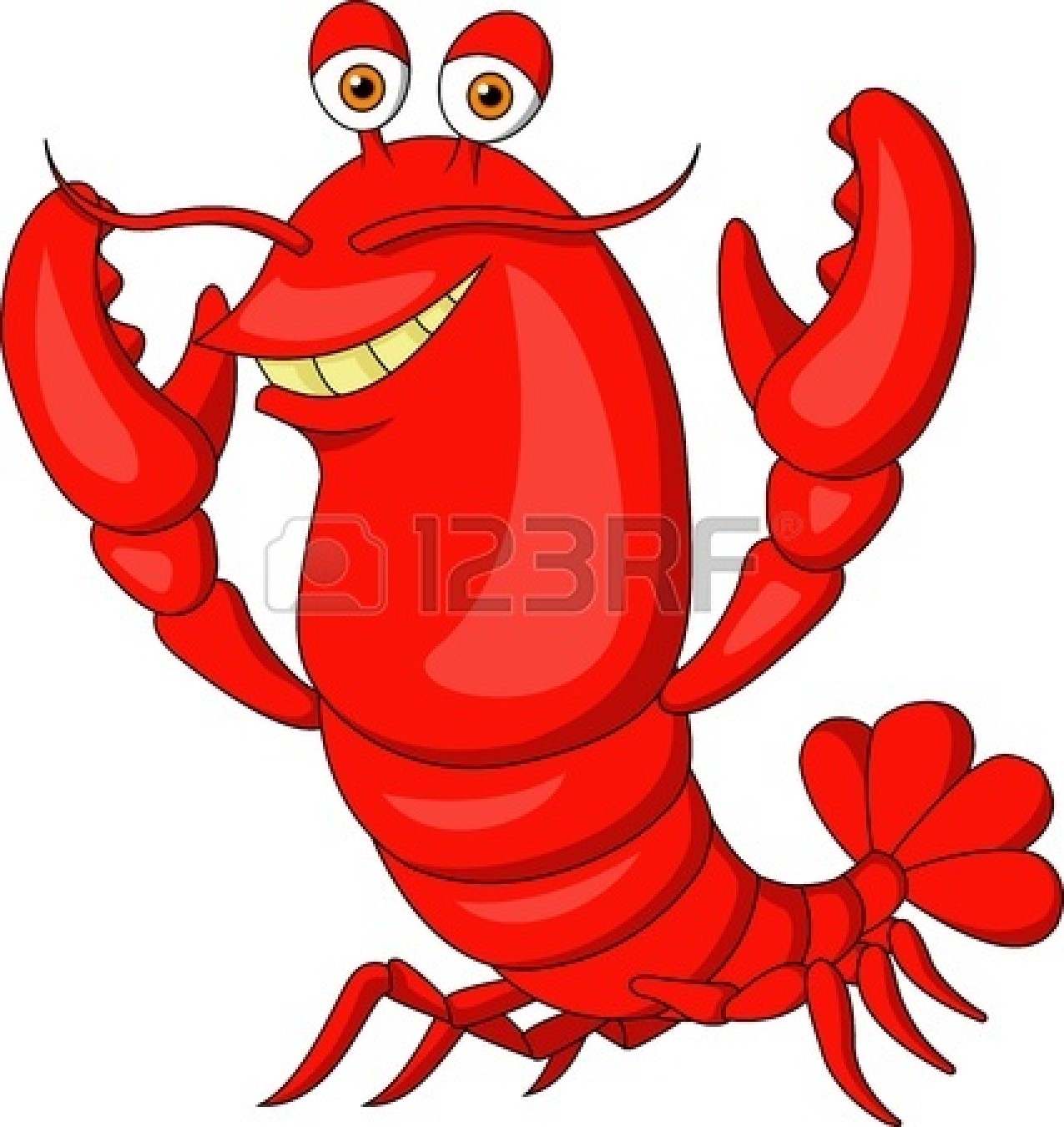 Lobster Claw Clipart 18821720 Cute Lobster Cartoon Jpg