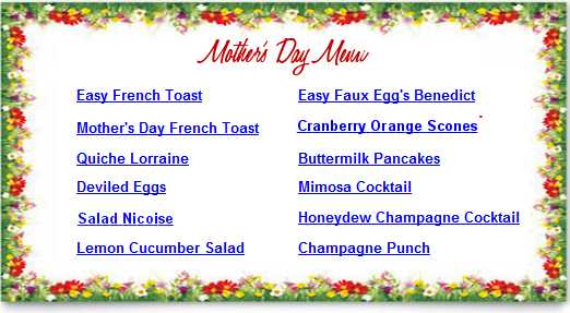 Mother S Day Mother S Day Recipes