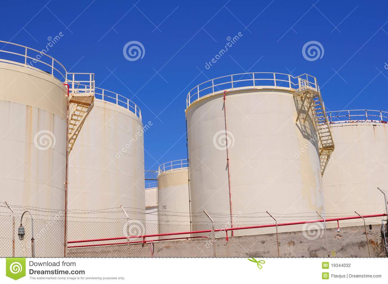 Oil And Gas Industry  Oil Reservoirs On A Petrochemical Plant