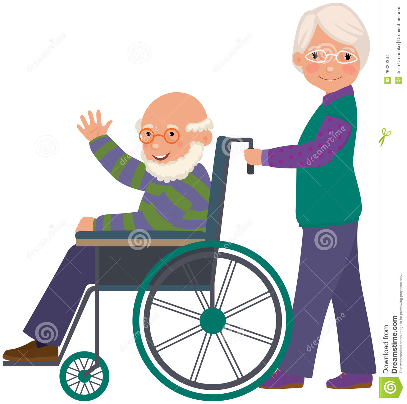 Old Couple Clipart Elderly Couple