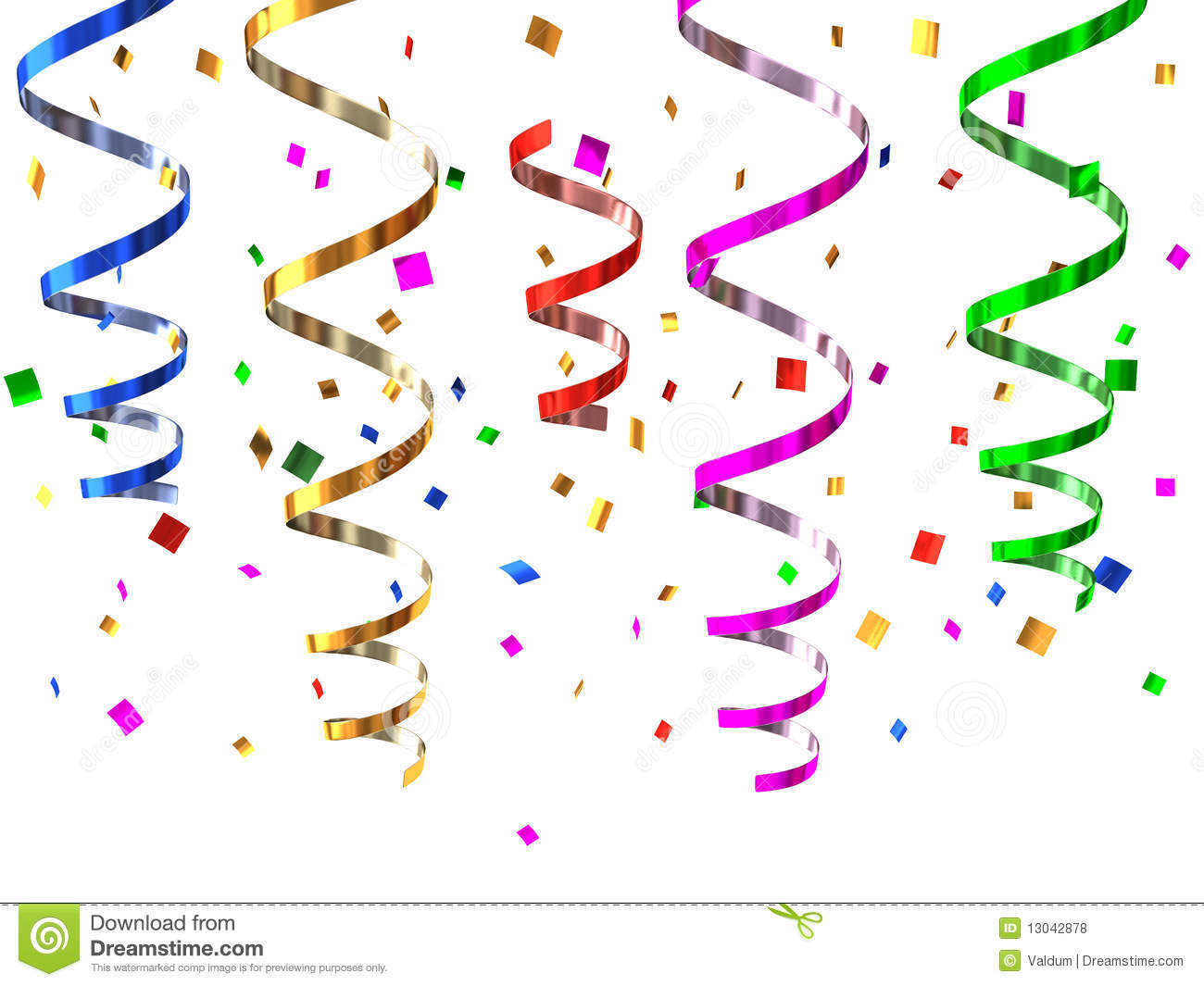 Party Streamers Royalty Free Stock Photos   Image  13042878